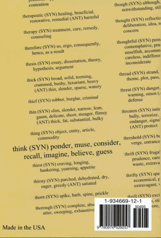 Thesaurus Synonyms &amp; Antonyms; Canadian Edition