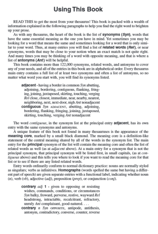 Webster's Thesaurus for Students
